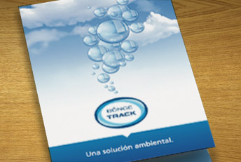Folleto díptico Bunge Track, diseño editorial, revistas, folletos, catálogos, flyers