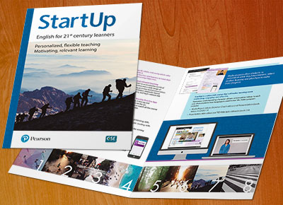 Diseño y producción gráfica de Brochure Pearson, diseño editorial, revistas, folletos, catálogos, flyers