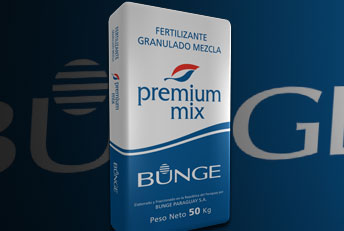 Diseño envase e ilustración 3D. Bolsa fertilizantes Premium Mix de Bunge. Envases en general, bolsas, etiquetas