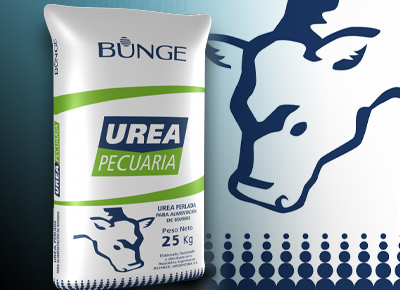 Bolsa fertilizantes Urea Pecuaria de Bunge. Envases en general, bolsas, etiquetas