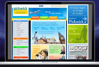 Portal web Educational Consultancy. Desarrollado en HTML, CSS y Javascript. 